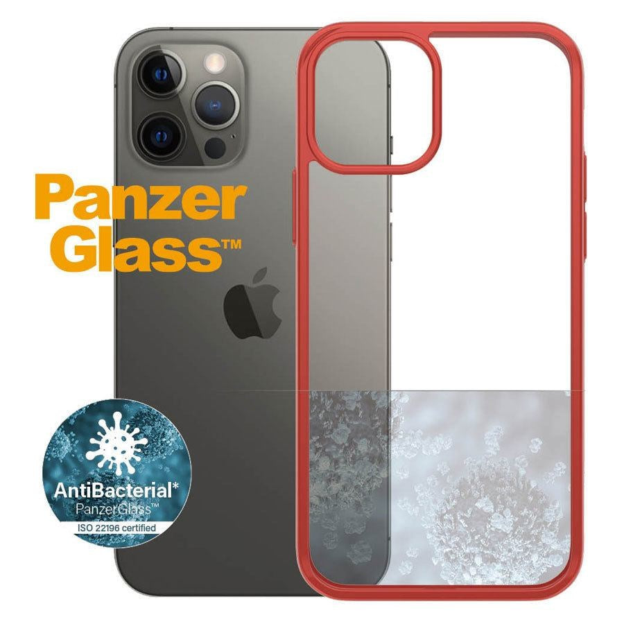 PanzerGlass ClearCase iPhone 12/12 Pro Cover, Mandarin Red – 0280 – produktbillede 2