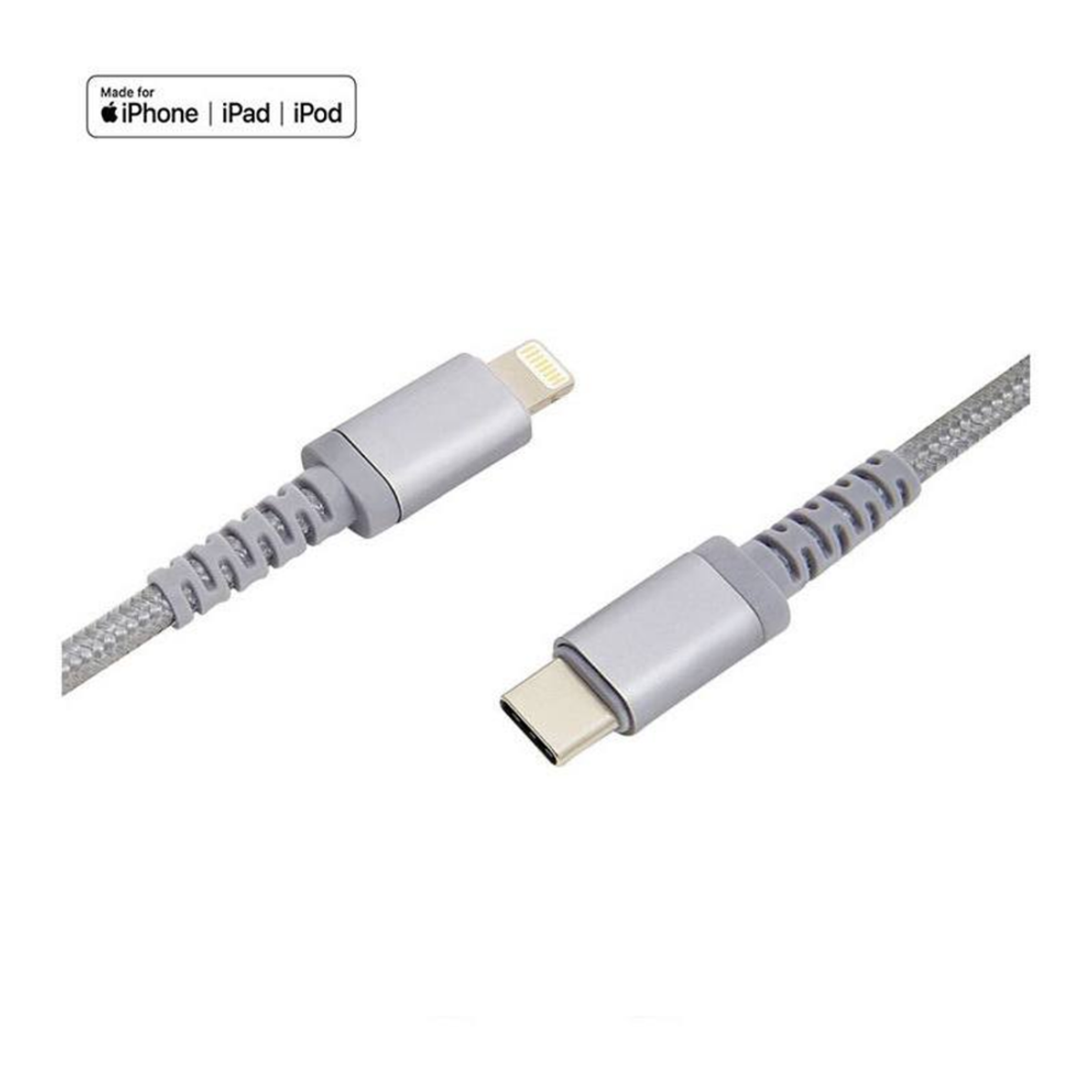 M7, MFi til USB-C kabel 1m, sølv, 333