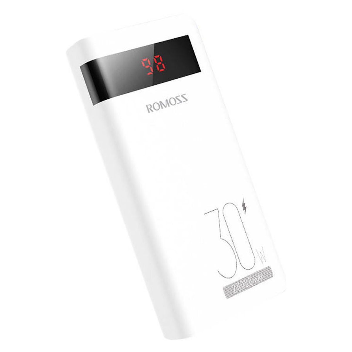 Romoss Sense 6PS Pro 20000mAh 30W USB-C PD Powerbank, Hvid, 36988