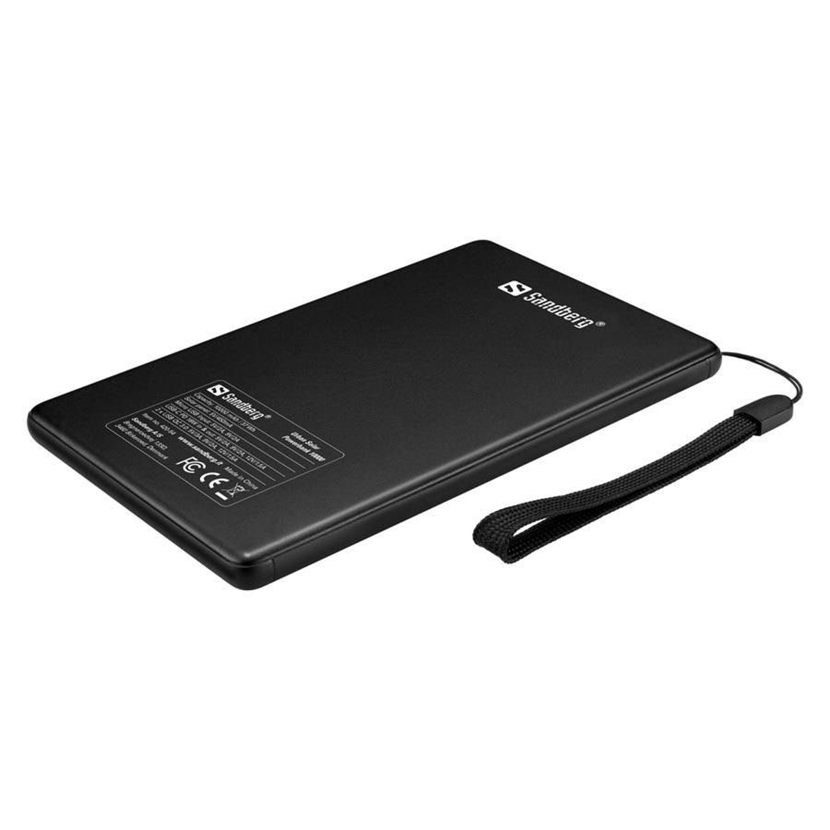 Sandberg Urban Solar 10.000 mAh Powerbank, Sort, 420-54