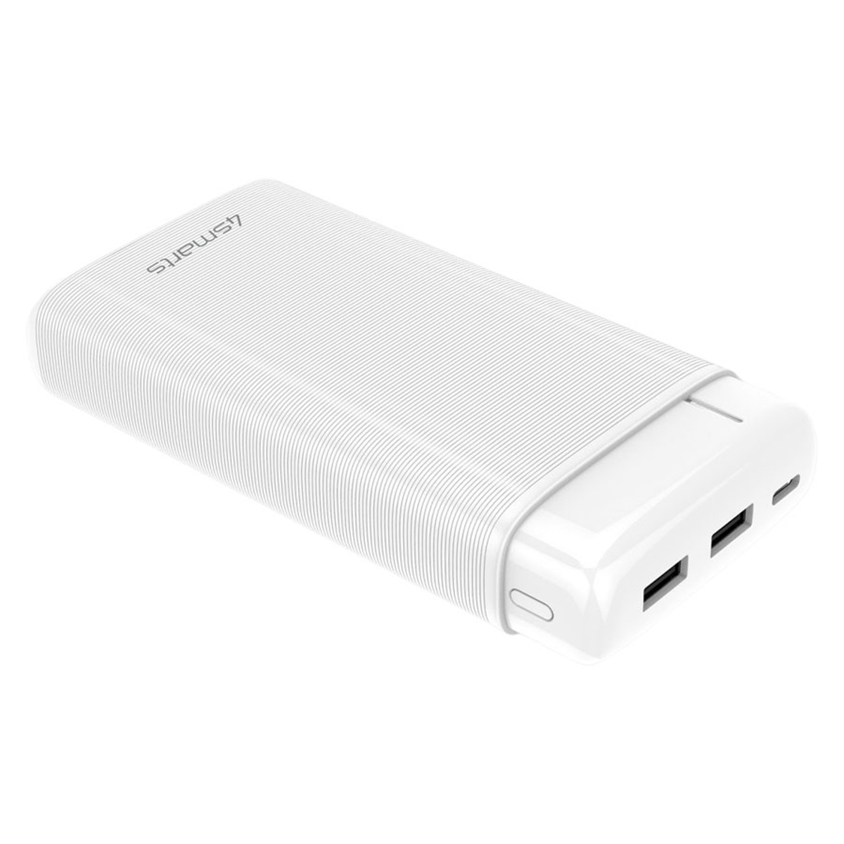 4smarts VoltHub Go2 20000 mAh USB-A og USB-C powerbank, Hvid, 468729