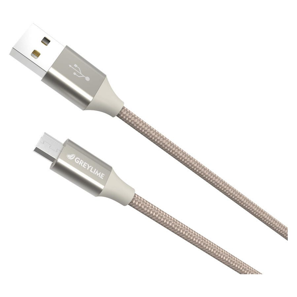 GreyLime Braided USB-A til Micro USB Kabel Beige 1 m, C21AM1M02