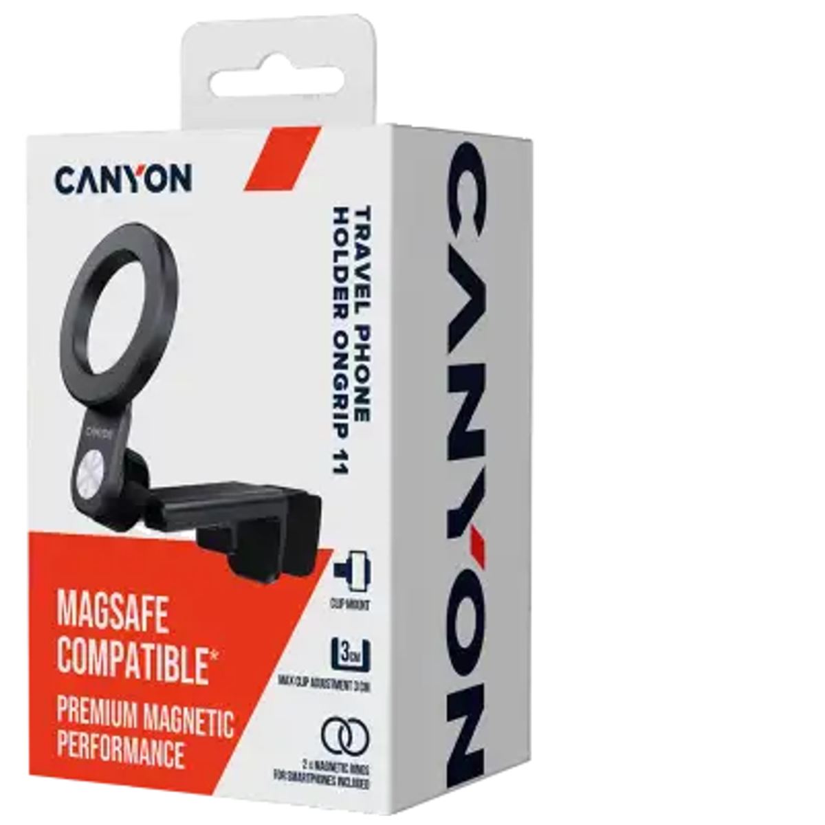 Canyon OnGrip 11 MagSafe Telefonholder, Sort, CNS-CCHM11