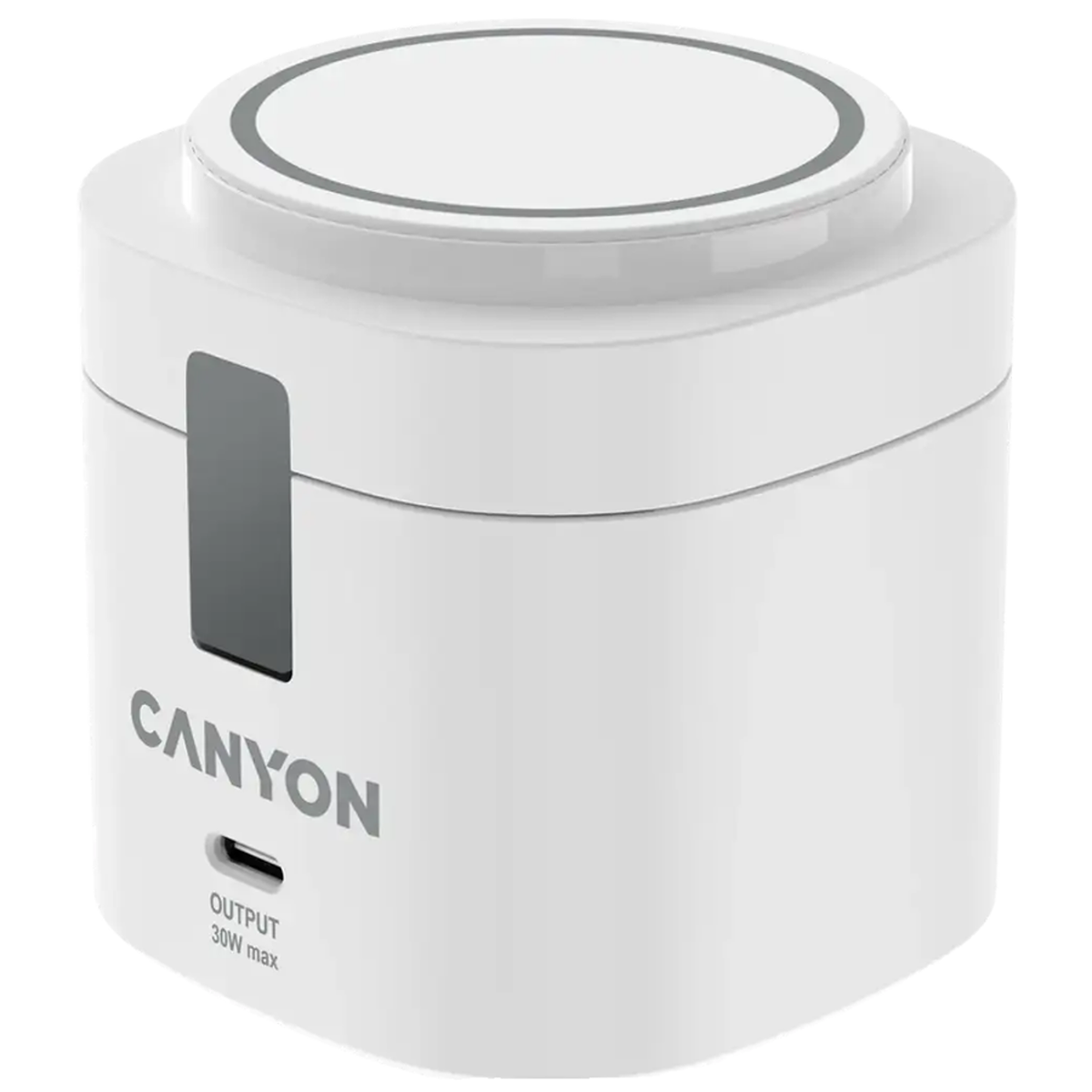 Canyon WCS-205 Qi2 2-i-1 Trådløs Oplader 15W, Hvid, CNS-WCS405WW/A