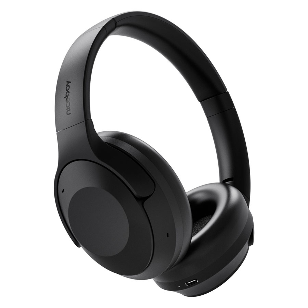 Niceboy Aura 5 ANC Høretelefoner m. 60 timers spilletid, Sort, HIVE-AURA-5-ANC