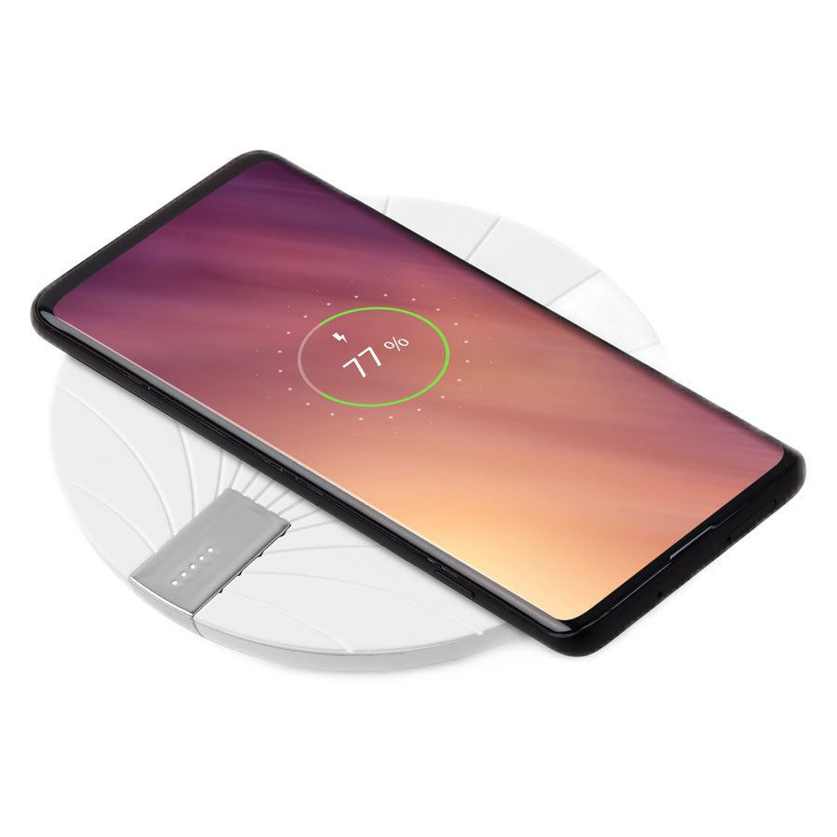 Lexon Bali 5000 mAh powerbank med 10W trådløs oplader, Hvid, LL127W