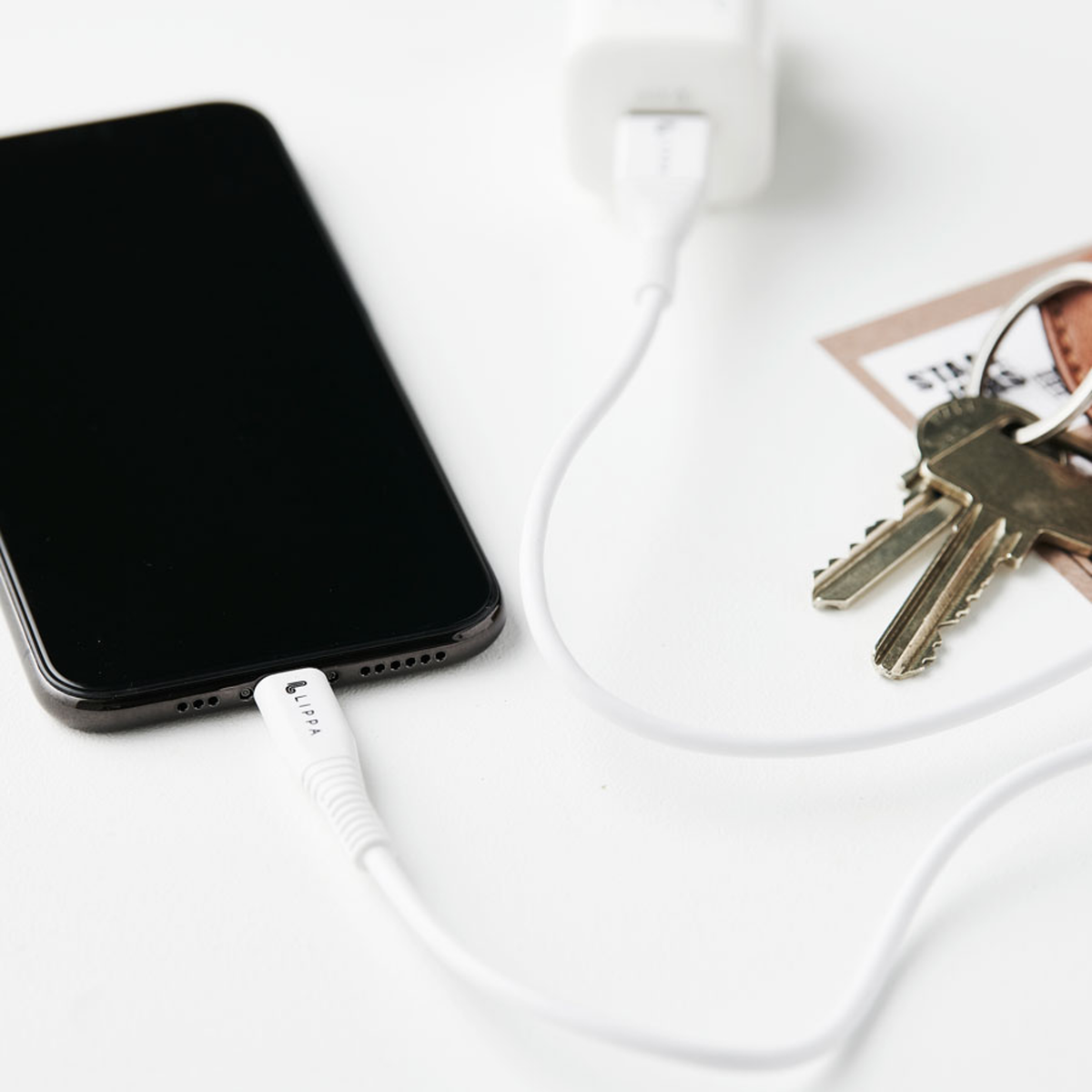 Lippa USB-A til MFi Lightning kabel 2m til Apple iPhone, Hvid, LPCAL2W