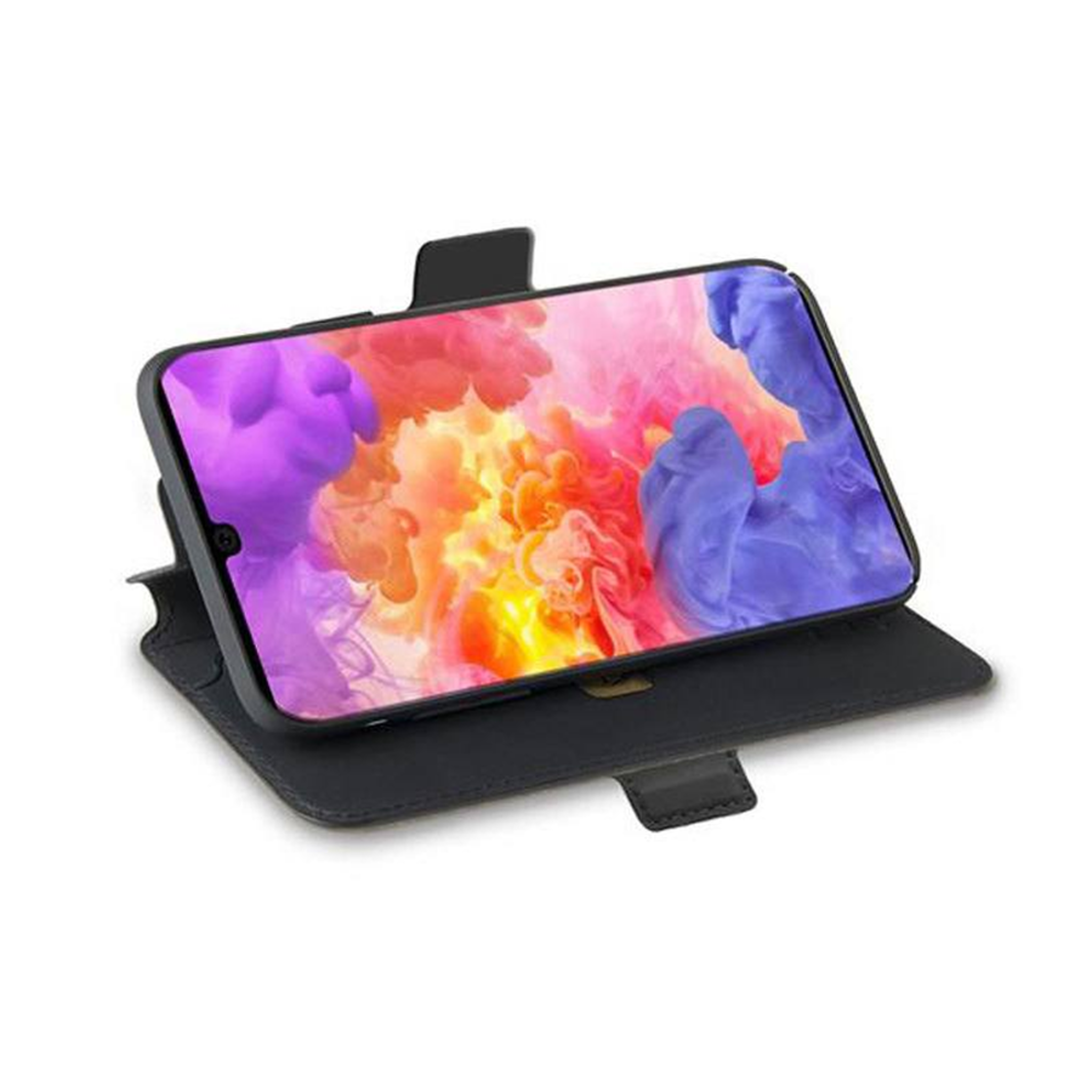 Celly Prestige Huawei P30 Cover med magnetluk, Sort, PRESTIGEM848BK