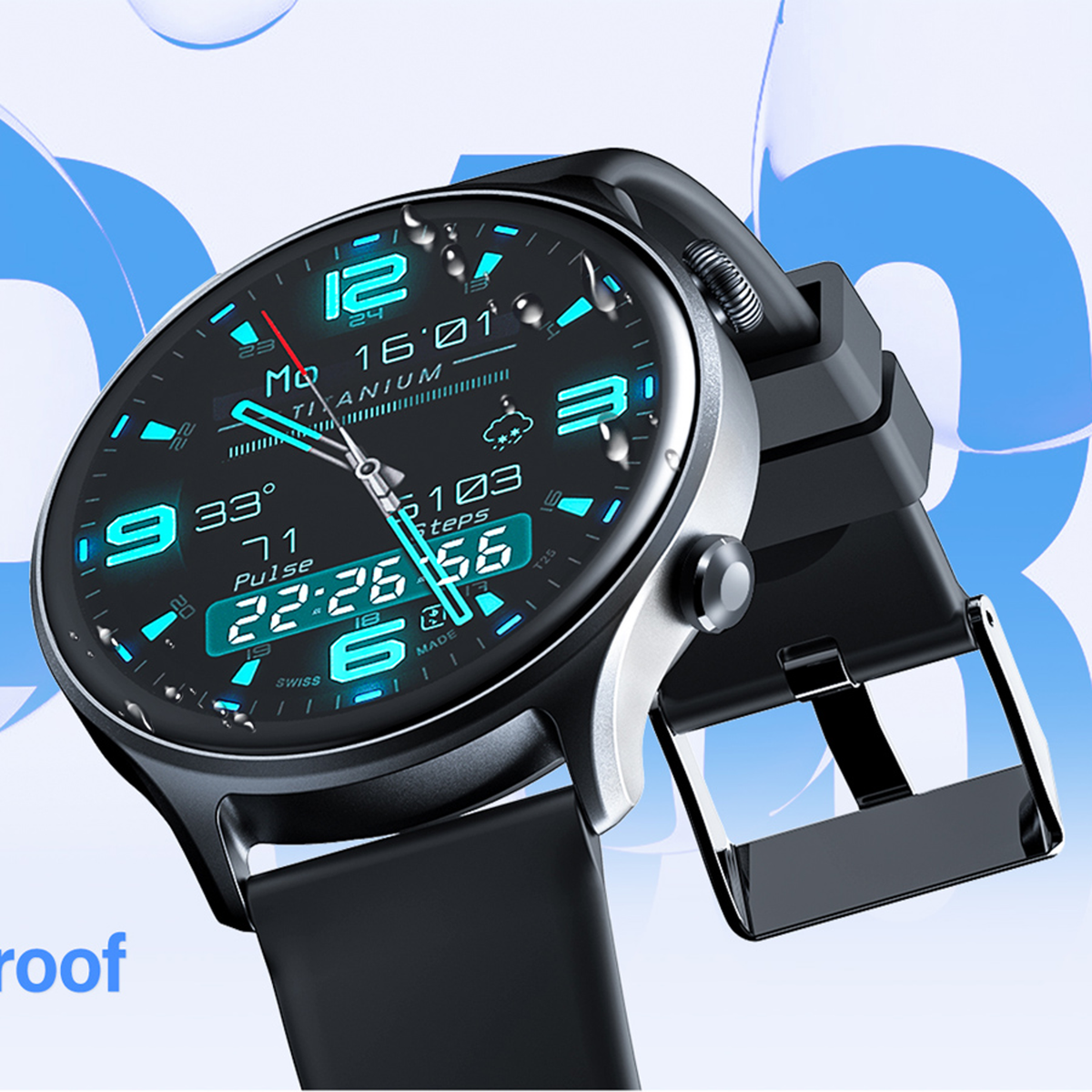 Riversong Motive 7C 1,52" Smartwatch, Space Grey, SW71-SPACEGREY