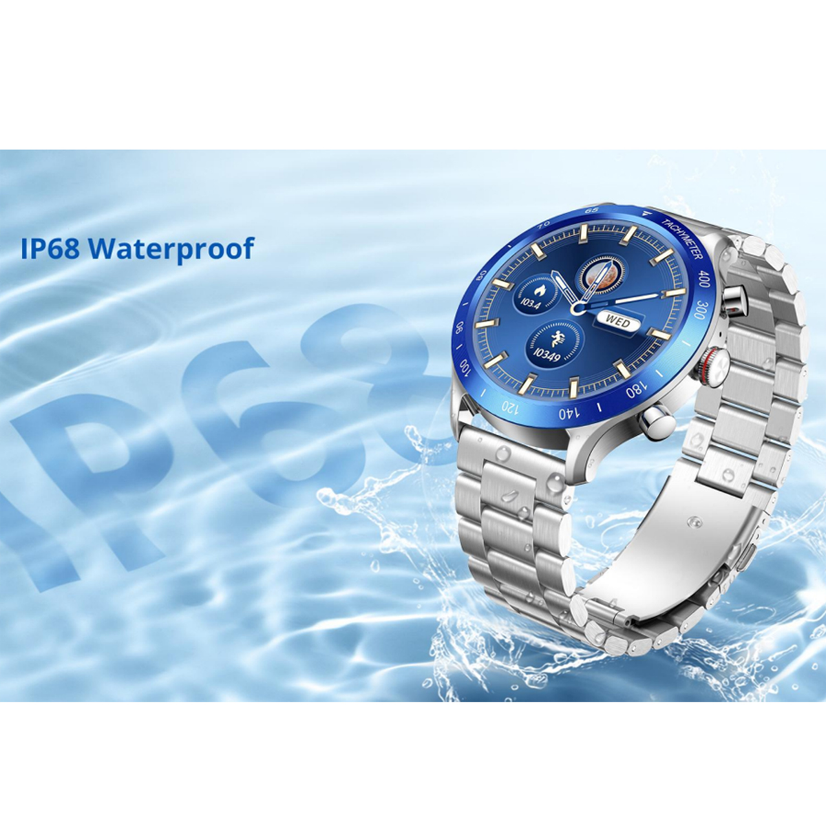 Riversong Motive 9 Max 1,43" Smartwatch, Sølv, SW903-SILVER