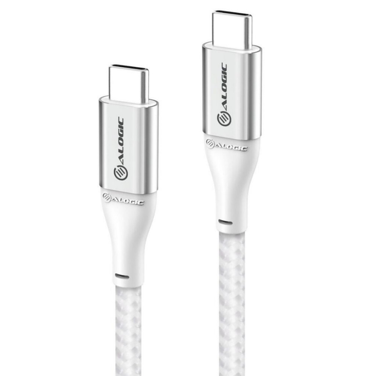 Alogic Ultra USB-C til USB-C 100W PD 30cm kabel, Sølv, ULCC2030-SLV