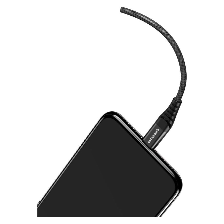 Riversong Infinity, USB-A 3-i-1 kabel, 1m – C58-BLACK – produktbillede 3