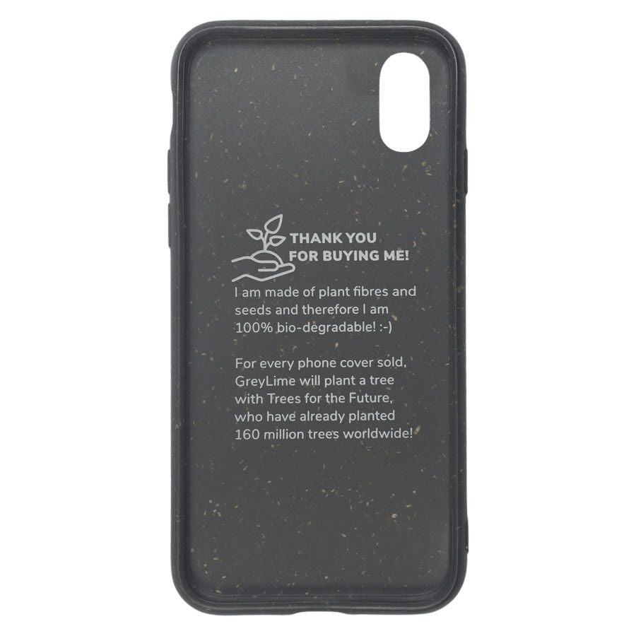 GreyLime iPhone X/XS Biodegradable Cover Black – COIPXXS06 – produktbillede 2