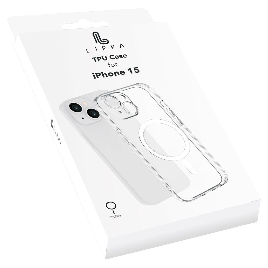 Lippa MagSafe iPhone 15 Cover, Gennemsigtig – LPCOVER0013 – produktbillede 3