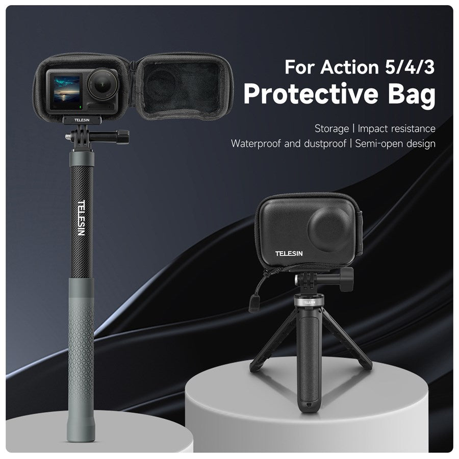 Telesin Beskyttelsestaske til DJI Osmo Action 3 til 5 Pro – OA-BAG-002 – produktbillede 8