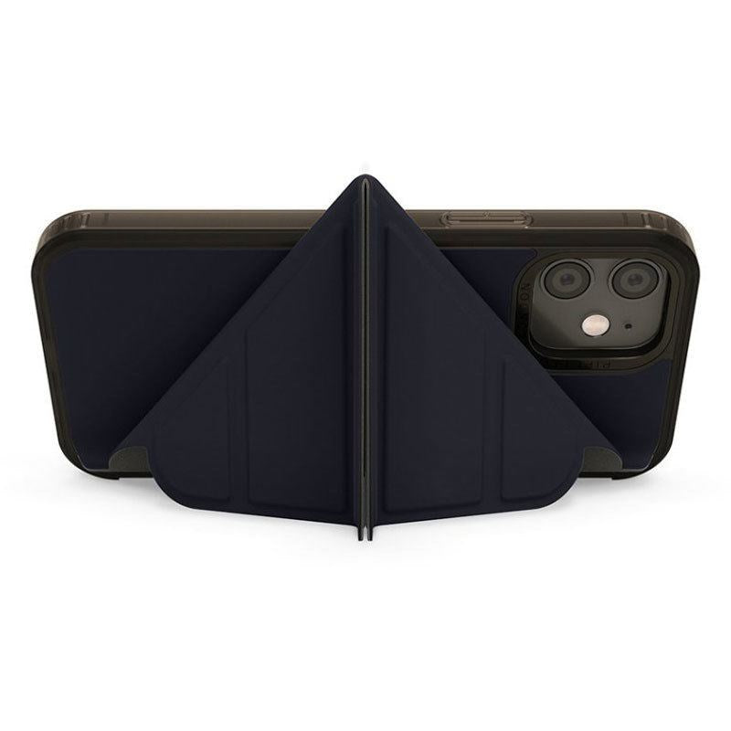 Pipetto Origami iPhone 12 Mini Foldbart TPU Cover, Mørkeblå – P062-113-N – produktbillede 4