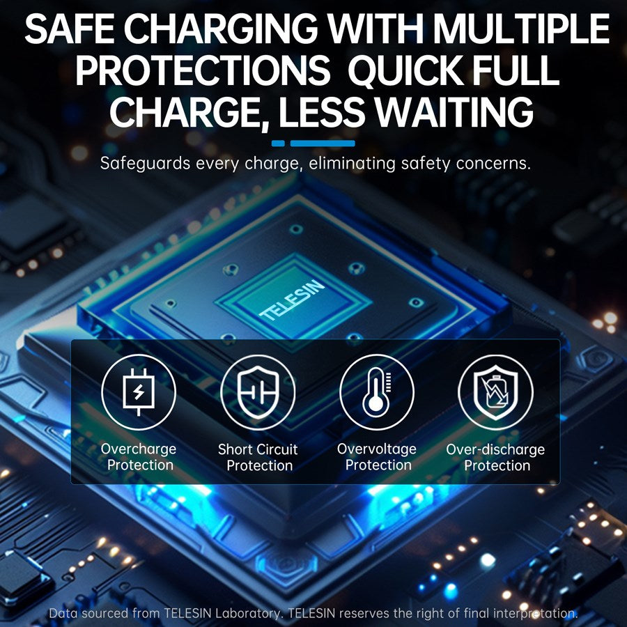 Telesin Powerbank til GoPro Hero 13 batterier / Smartphones – S0-PB-01-TGP – produktbillede 3