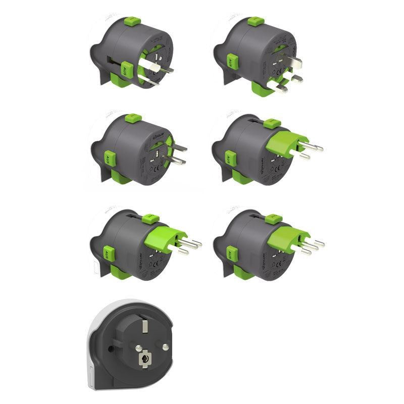 Q2Power Qdapter 360 adapter til vægstik i hele verden – 2.100120 – produktbillede 2