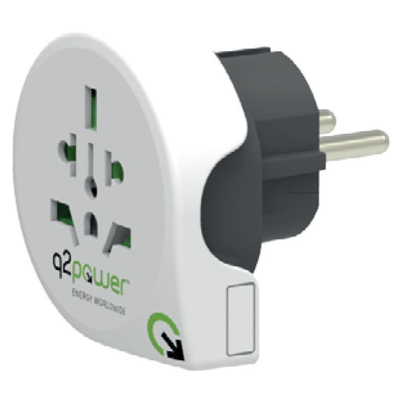 Q2Power Qdapter 360 adapter til vægstik i hele verden – 2.100120
