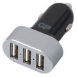 GP Car Charger til bilen, 3 USB output, samlet output på 31,5W, Sort – 405148