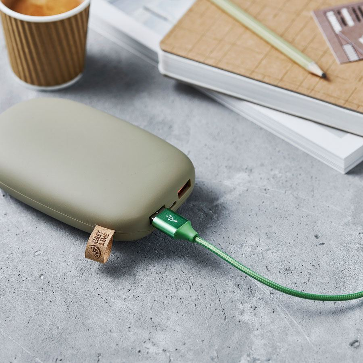 GreyLime Braided USB-A til MFi Lightning Kabel Grøn 2 m, C21AL2M03