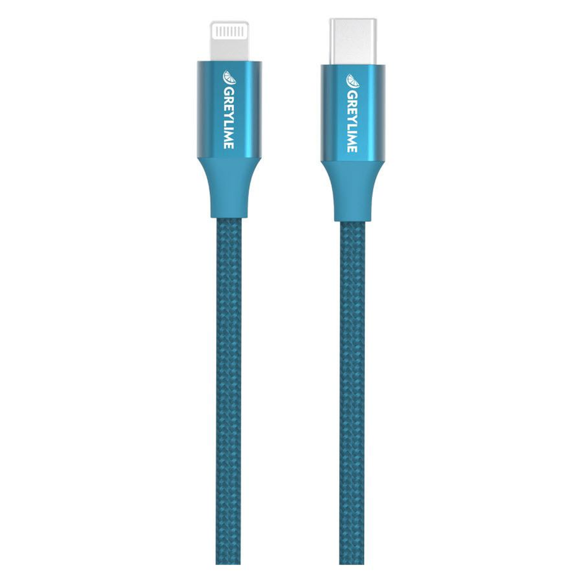 GreyLime Braided USB-C til MFi Lightning Kabel Blå 1 m, C21CL1M01