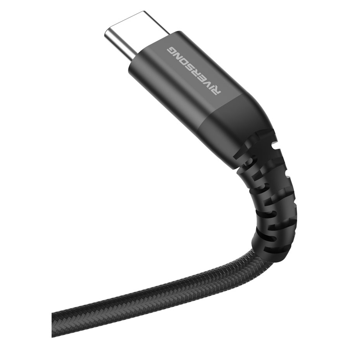 Riversong Alpha L2, USB-C til Lightning 27W flettet kabel, 1m, CL88N-BLACK