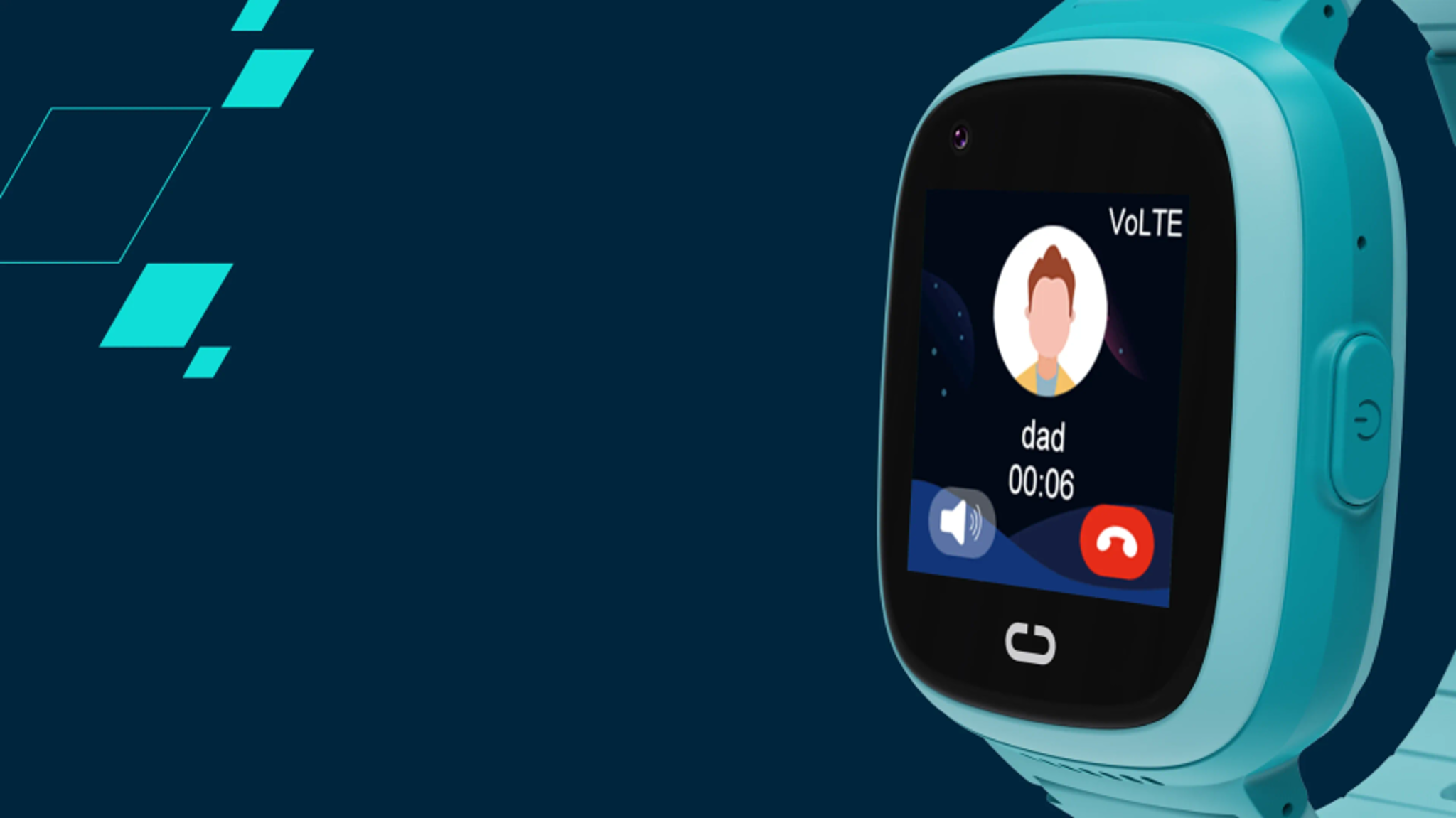 Canyon Sunny KW-48 4G GPS Smartwatch, Blå, CNE-KW48BL