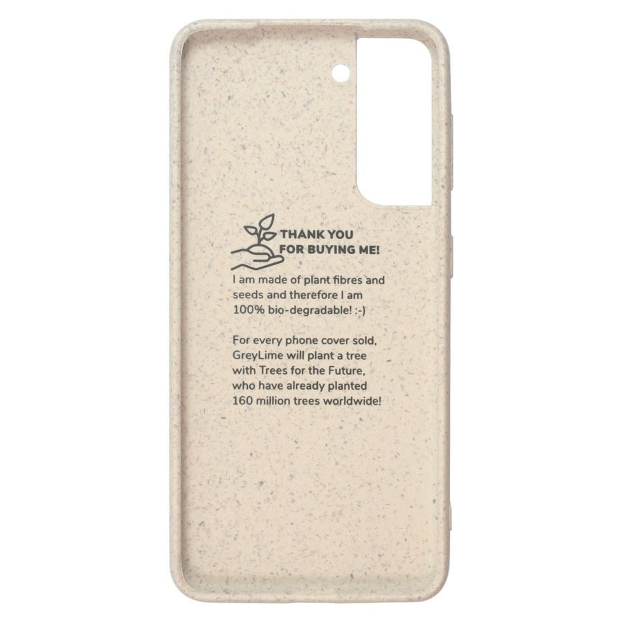 GreyLime Samsung Galaxy S21+ miljøvenligt cover Beige, COSAM21P02