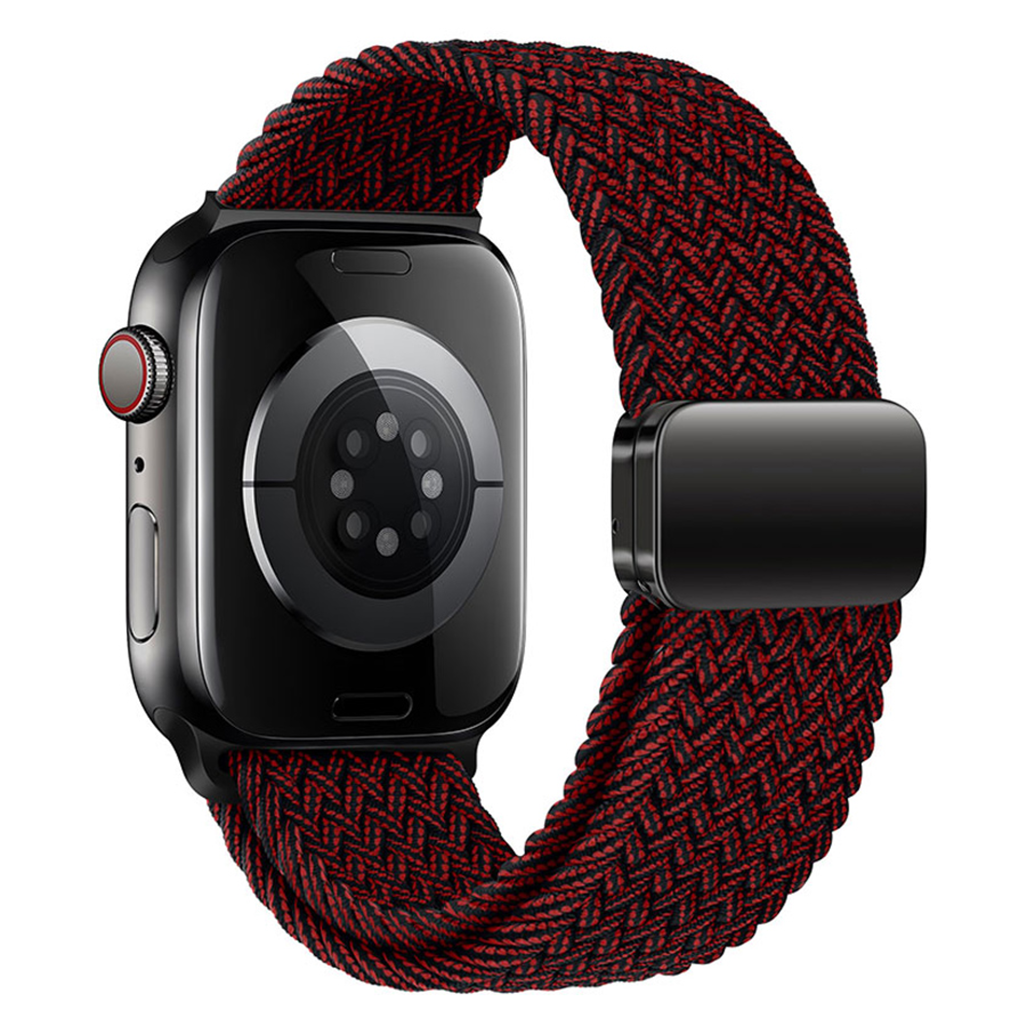 LPAW146-Lippa-Apple-Watch-Nylon-Strap-Incl-Magnetic-Lock-42-Series-1-2-3-44-45-46-49-mm-Red-2