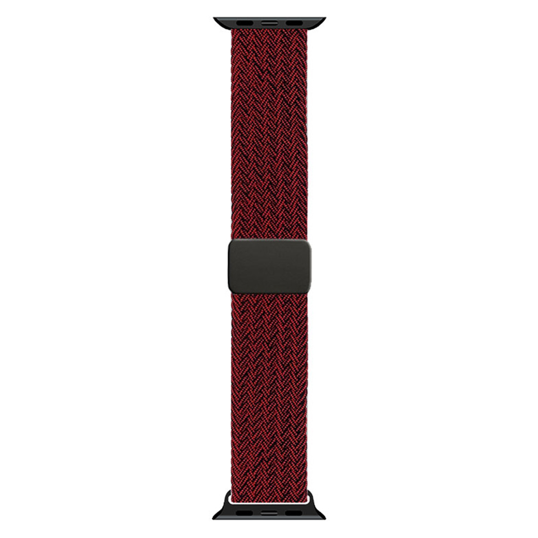 LPAW146-Lippa-Apple-Watch-Nylon-Strap-Incl-Magnetic-Lock-42-Series-1-2-3-44-45-46-49-mm-Red-4