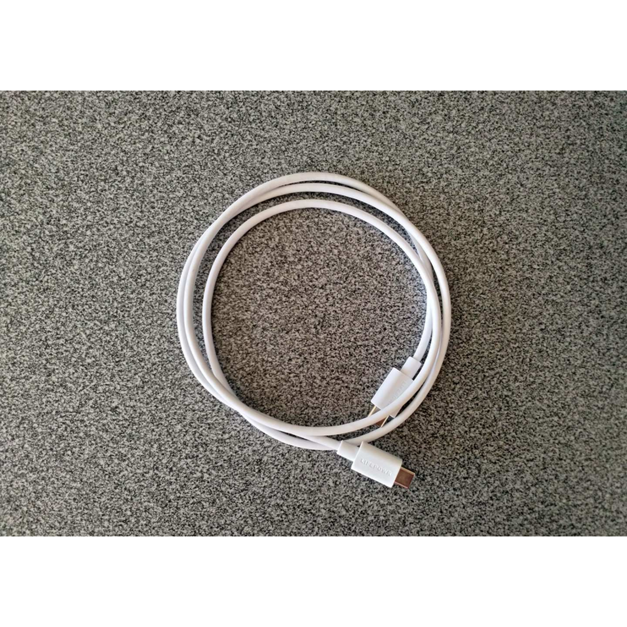 LIFEPOWR 100W Power Delivery og 2.0 data USB-C til USB-C 1m kabel, LPC
