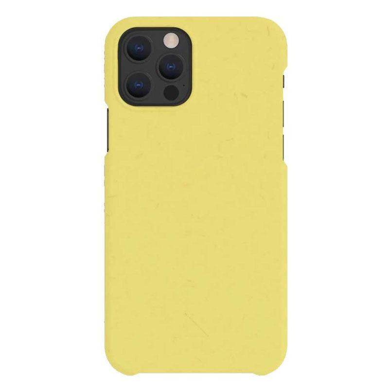 A Good Company iPhone 12/12 Pro Miljøvenligt Cover, Yellow Neon – BS7350117453057