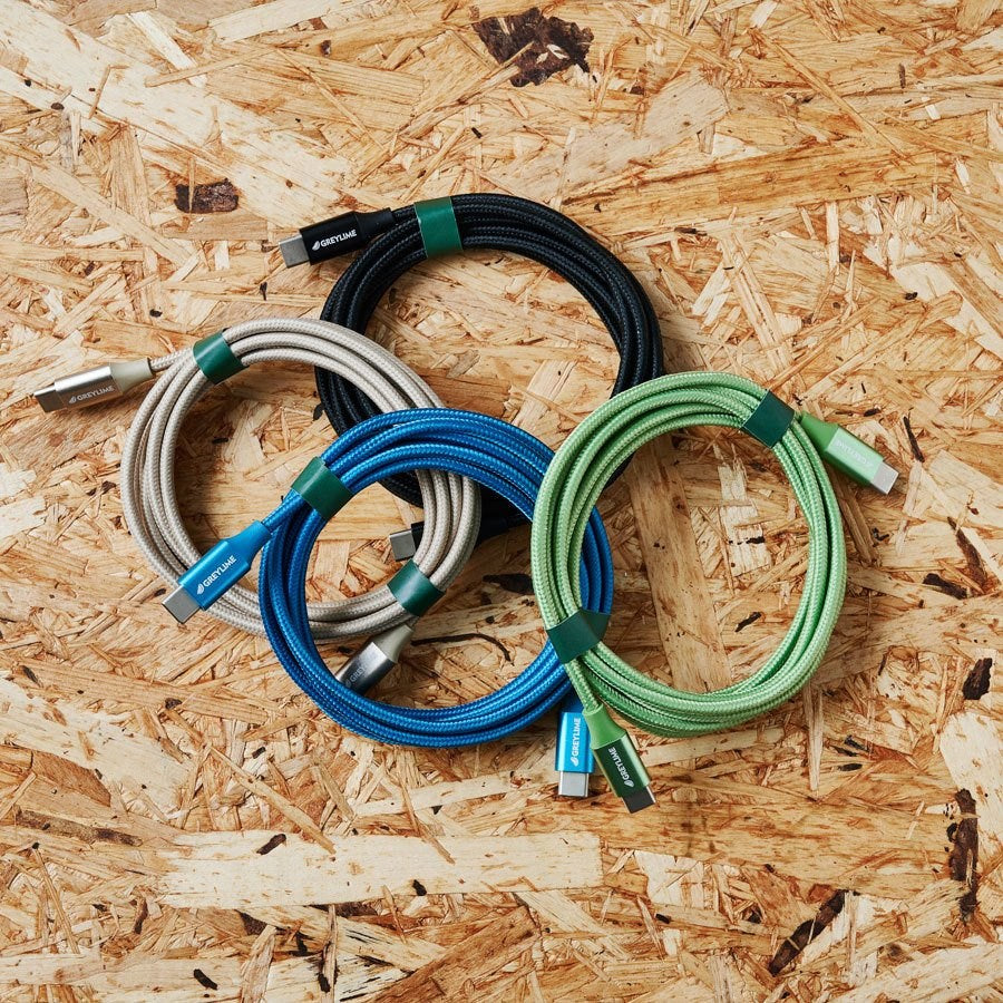 GreyLime Braided USB-C til USB-C Kabel Grøn 2 m – C21CC2M03 – produktbillede 5