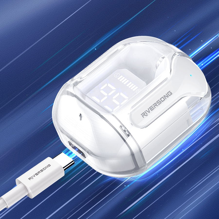 Riversong Airfly M2, True Wireless Høretelefoner, Hvid – EA233-WHITE – produktbillede 5
