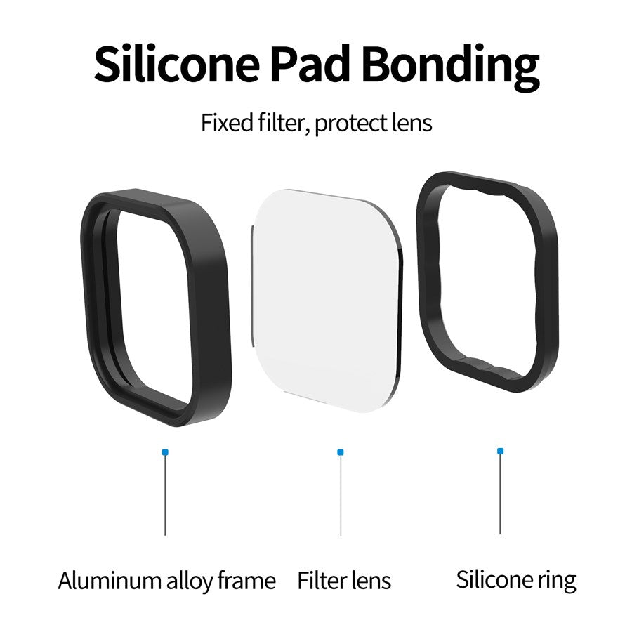 GP FLT 902 Telesin ND81632 Filter Kit (3 Pack) Gopro Hero 9 To 12 And Gopro 11 Mini ´5