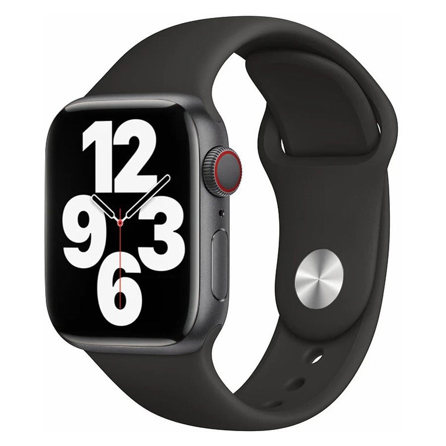 Lippa Apple Watch silikonerem 42/44/45/49, Sort – LPAW034