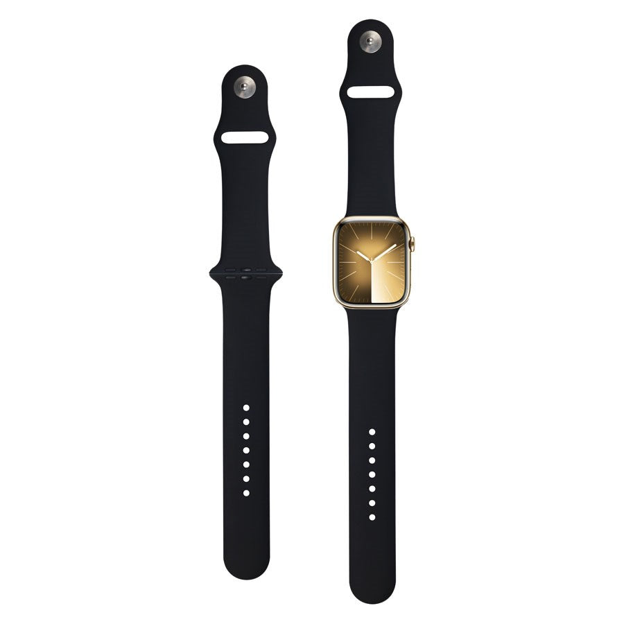 Lippa Apple Watch silikonerem 42/44/45/49, Sort – LPAW034 – produktbillede 2