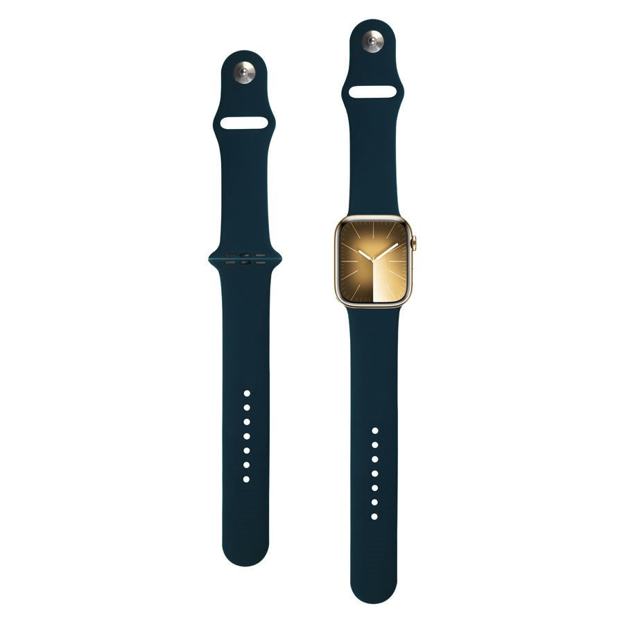 LPAW040 Lippa Apple Watch Silikonerem (42, 44, 45, 49), Mørkegrøn 2