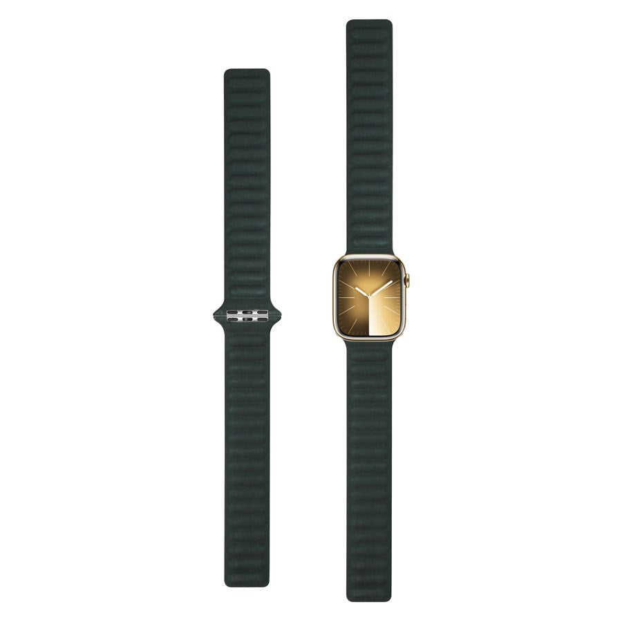 Lippa Apple Watch finewoven rem 42/44/45/49, Grøn – LPAW052 – produktbillede 2