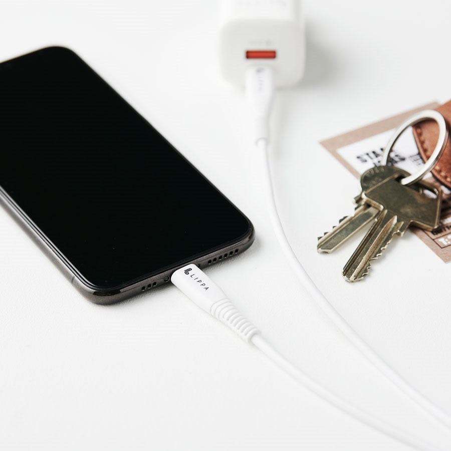 Lippa USB-C til MFi Lightning kabel 1m til Apple iPhone, Hvid – LPCCL1W – produktbillede 2