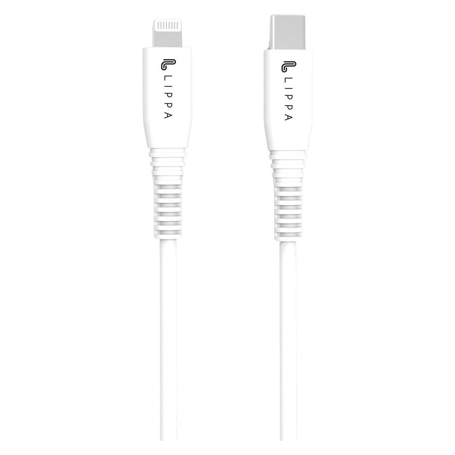 Lippa USB-C til MFi Lightning kabel 1m til Apple iPhone, Hvid – LPCCL1W