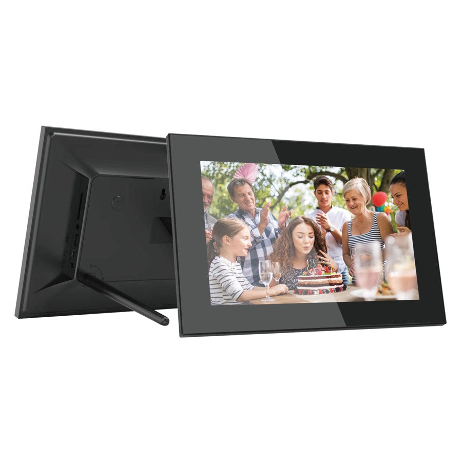 Lippa 10" Frameo - Digital billedramme i glas, Sort – LPFR10GL – produktbillede 2