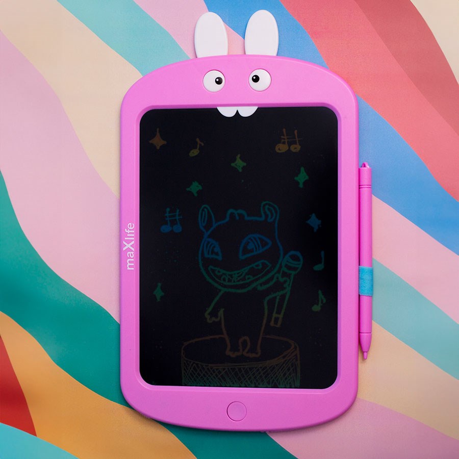 Maxlife 8,5" Digital Tegneplade Til Børn, Pink – OEM0200489 – produktbillede 2