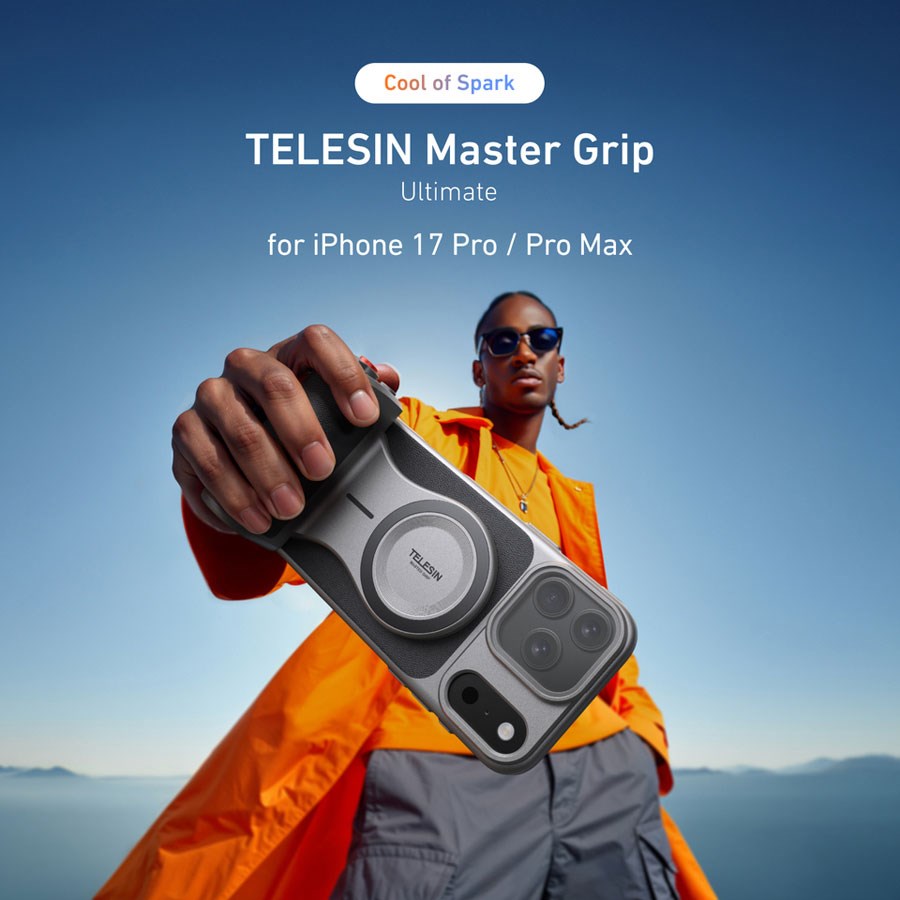 Telesin Master Grip til iPhone 17 Pro Max, Standard Kit – P5-MCS-11-TIP – produktbillede 2