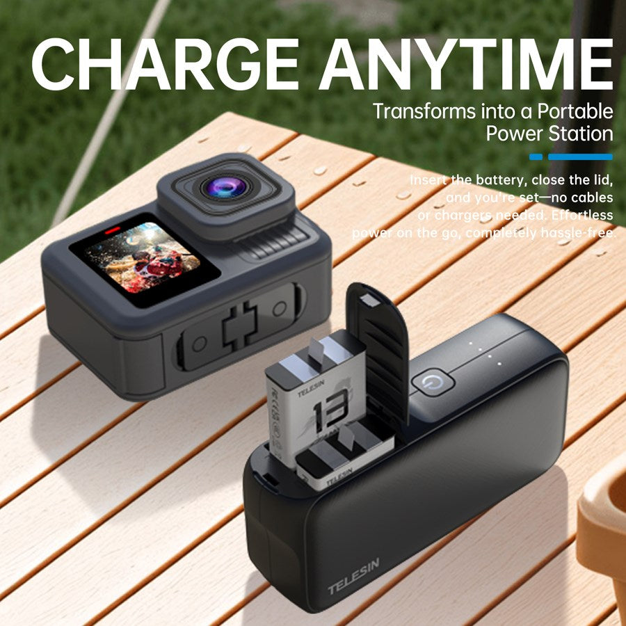 Telesin Powerbank til GoPro Hero 13 batterier / Smartphones – S0-PB-01-TGP – produktbillede 7