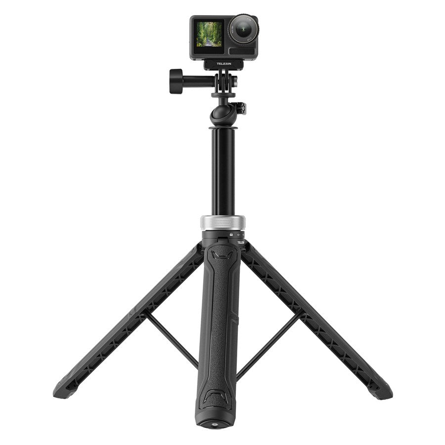 Telesin Universel tripod-selfiestang, action kamera og smartphones – S1-TSS-01