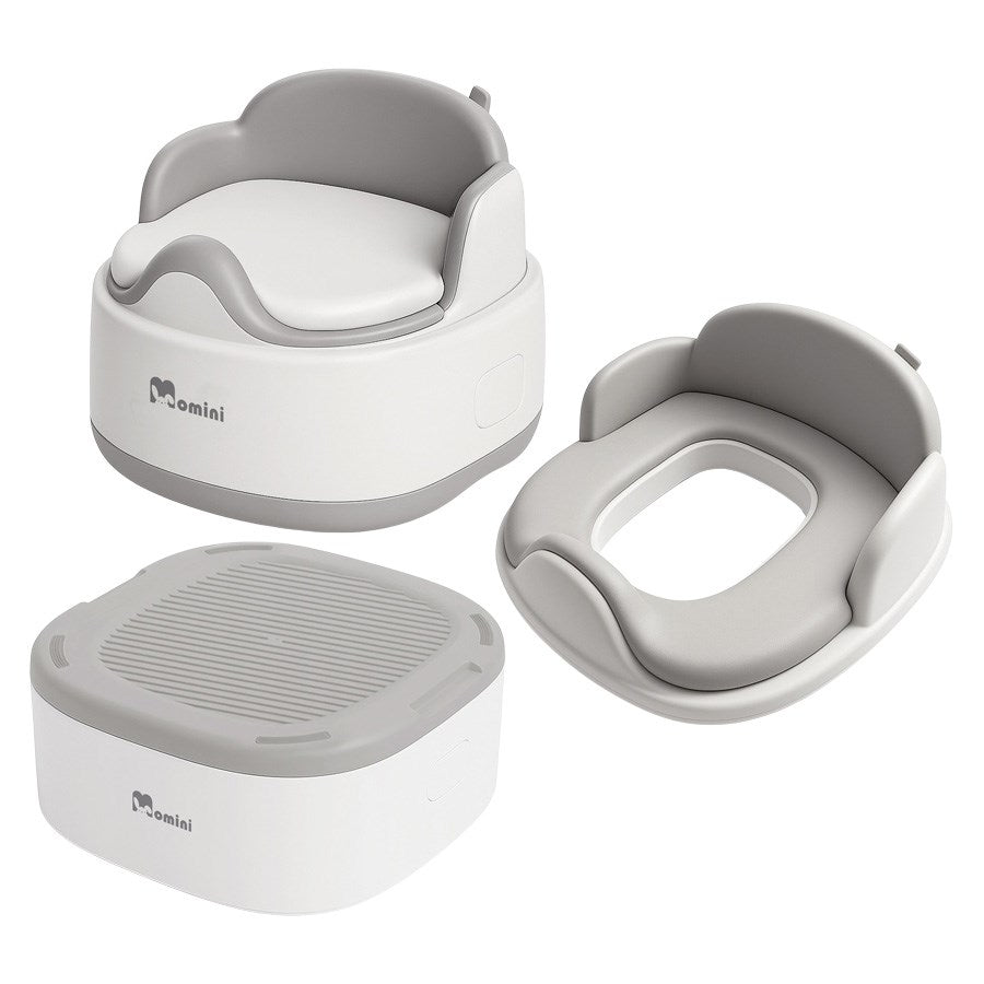 SOFTI GREY Momini Softi Grey Multifunctional 3 In 1 Potty For Children And Infants 2 Removebg