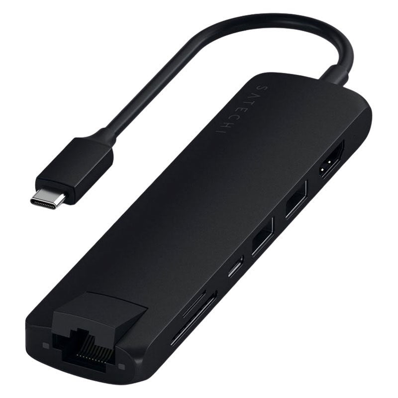Satechi USB-C PD 7-port, Sort – ST-UCSMA3K