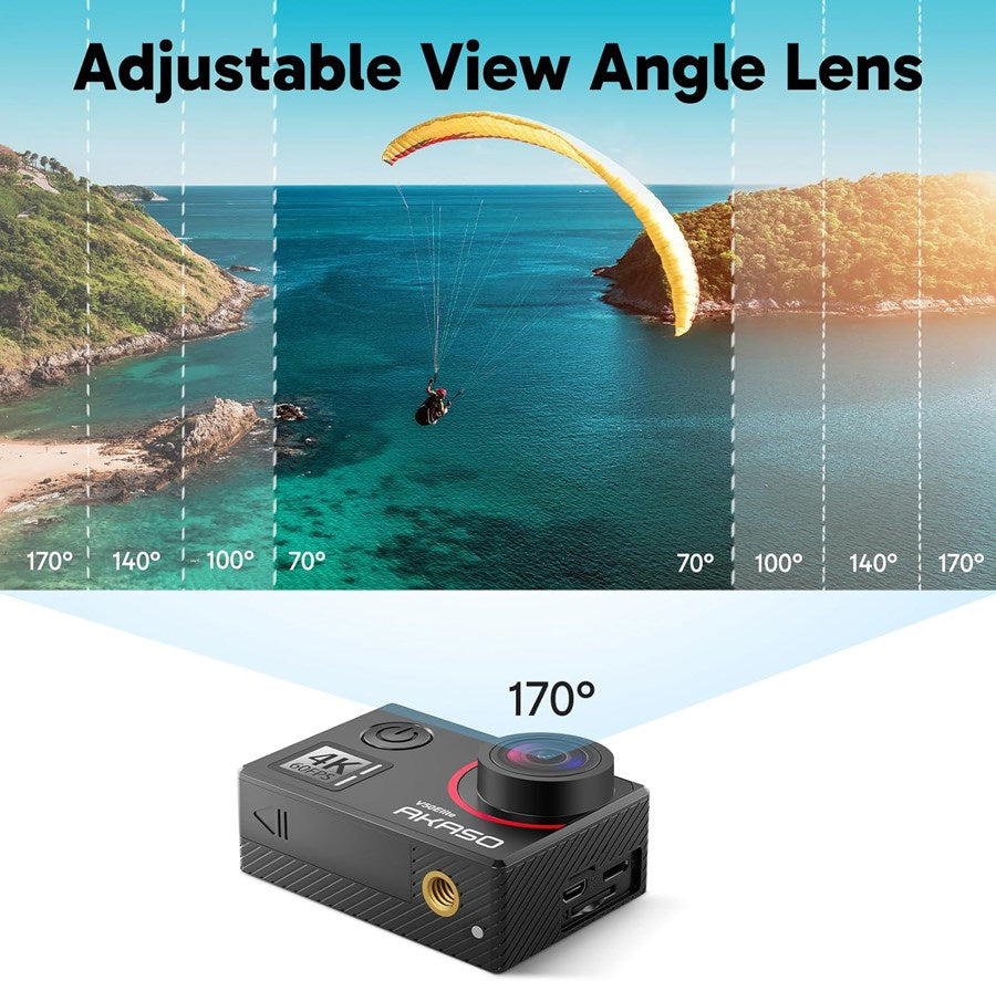Akaso V50 Elite, 4K UHD, 60FPS Action kamera – SYA0074-GY1 – produktbillede 7